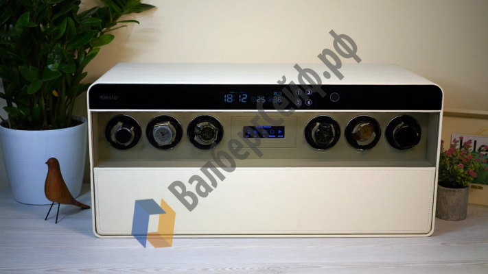 Сейф мебельный Klesto JSM-6, слоновая кость, с автоматическим подзаводом часов